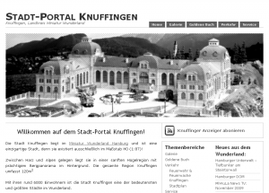 Neues Layout des Stadt-Portal Knuffingen
